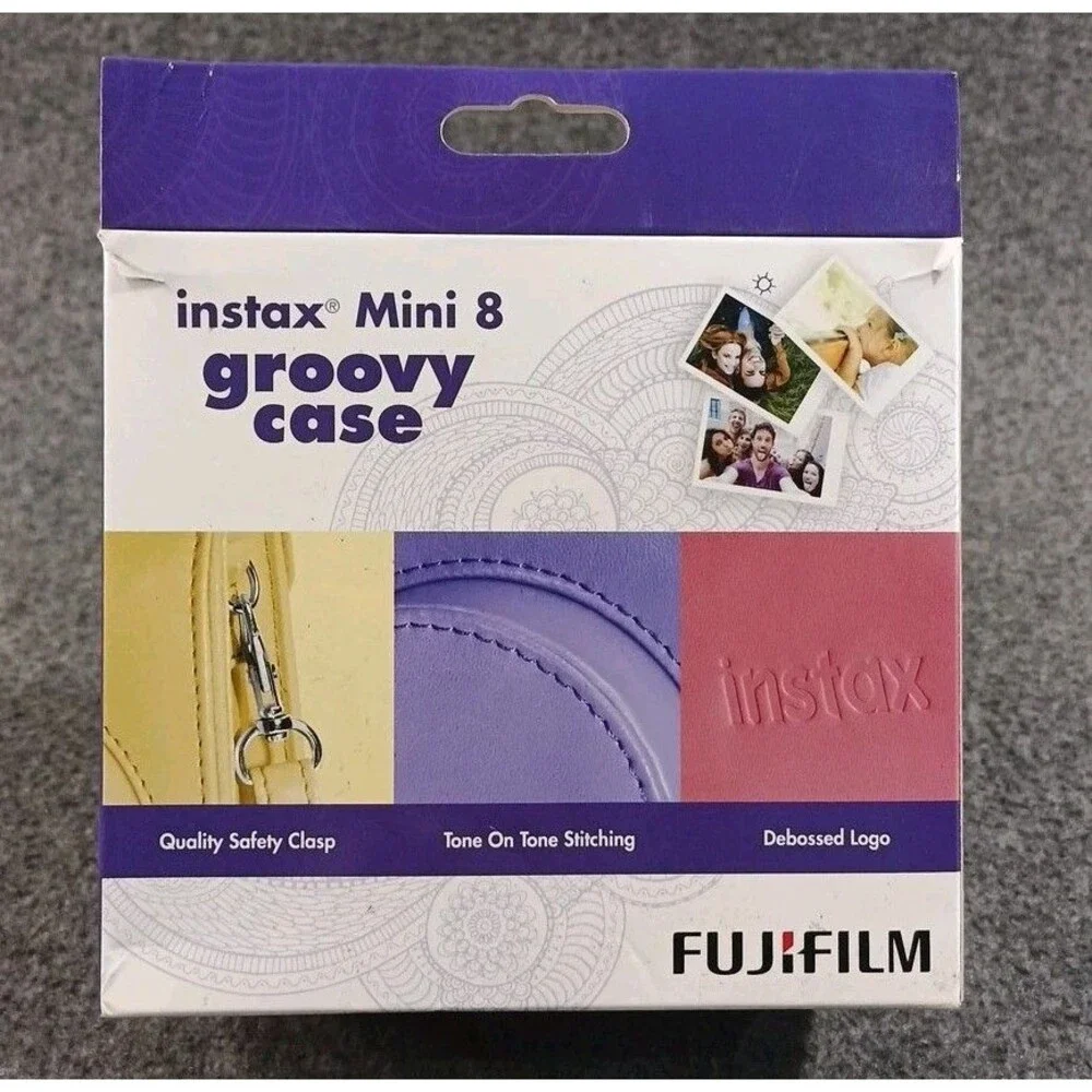 Fujifilm Instax Groovy Camera Case - White - For Instax Mini 8 New